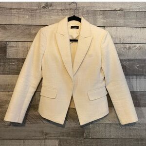 Theory Cream Textured Blazer